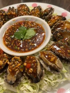九孔鮑魚佐五味醬 的食譜成品照片