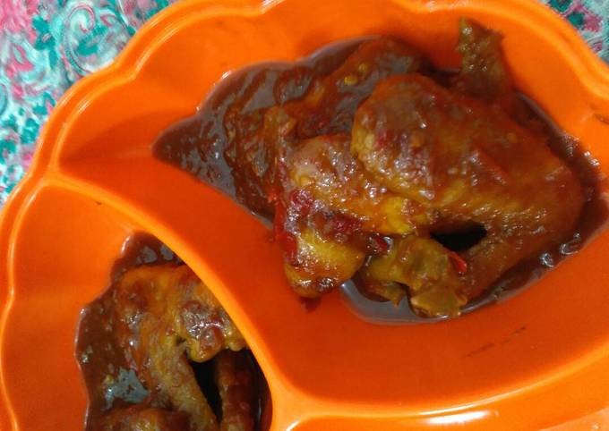 Chicken wing pedas manis