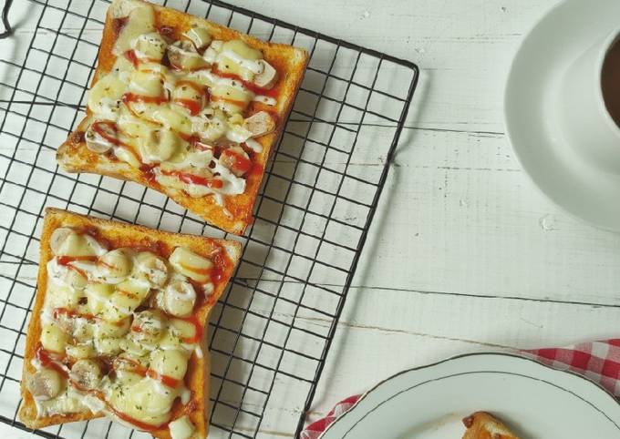 Resep 143. Pizza Roti Tawar yang Bikin Ngiler