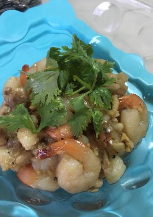 รูปของ กุ้งกระเทียมพริกไทย