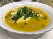 Una foto de habichuela con crema de leche