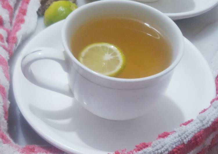 Simple Way to Make Homemade Lemon ginger tea
