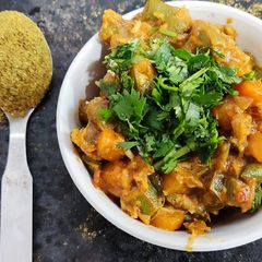 A picture of Srilankan vegetable Curry.