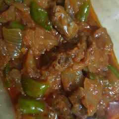 A picture of Beef jalfraizi.