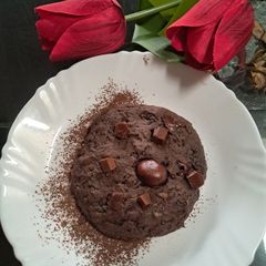Delicious Nutella cookie in just 60 seconds A picture of Delicious Nutella cookie in just 60 seconds.