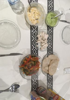 Una foto de Fajitas vegetarianas