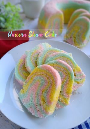 Foto resep Unicorn steam cake
