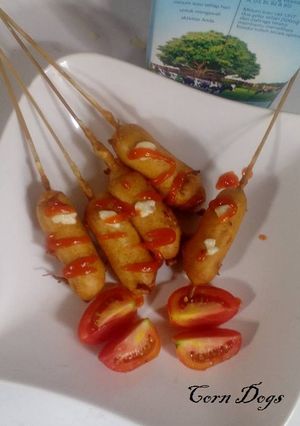 Foto resep Corn Dog aka Sosis Balut Tepung