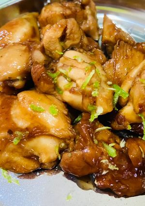蜂蜜檸檬雞腿肉 的食譜成品照片