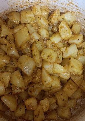 Una foto de Papas o patatas al ajillo Monsieur Cuisine plus