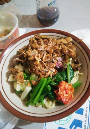 Foto resep Mie ayam ala" saya 😂