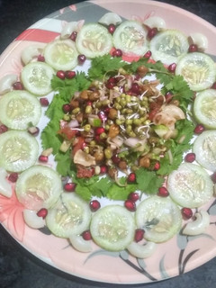 முளைக்கட்டிய பயிர் - பாஸ்தா சாலட். (Mulaikattiya payir pasta sal செய்முறை முக்கிய புகைப்படம்