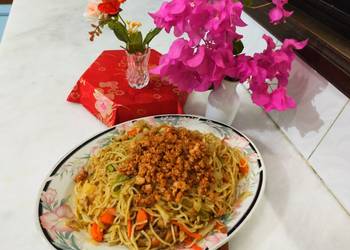 Without Fail Make Recipe Spicy chicken mince vegetable spaghetti Delicious