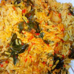 A picture of Jollof rice.