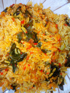 A picture of Jollof rice.