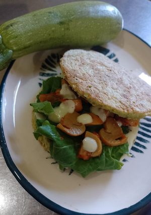 Una foto de Pancitos de zucchinis 🥒🥒