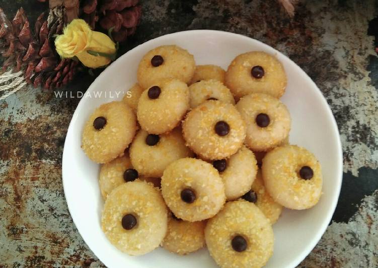 Bagaimana Membuat Monde Cookies (eggless), Menggugah Selera