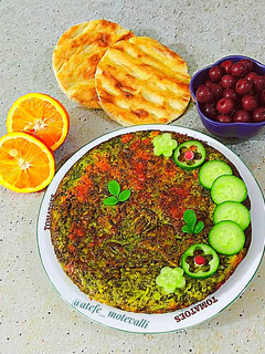 عکسی از دستور کوکو سیب زمینی پنیری