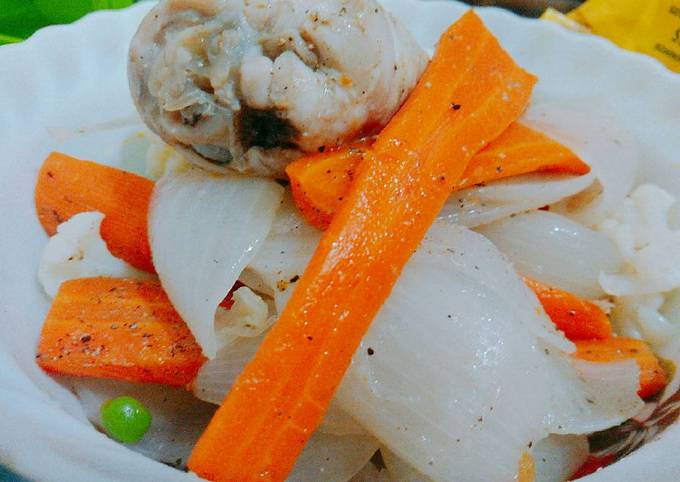 Escabeche de pollo Receta de Martha Choquehuanca- Cookpad