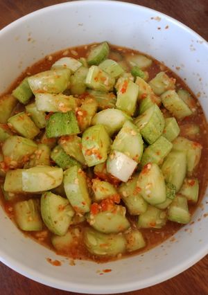 Foto resep Rujak timun kencur