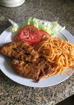 Una foto de Milanesa de res