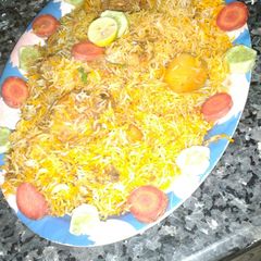 A picture of Chicken Biryani.