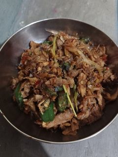 Foto resep Tongkol suwir pedas manis