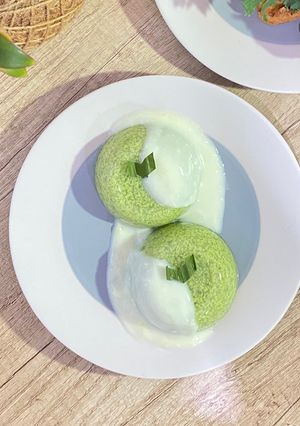 Foto resep Puding Lumut Pandan Saus Vanila