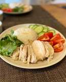 Cơm gà bằng nồi cơm điện