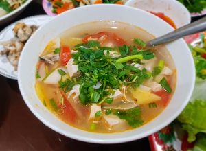Hình của món Canh chua nấu nấm.