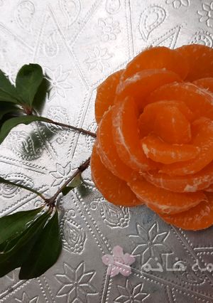 عکسی از دستور گل با نارنگی 🍊