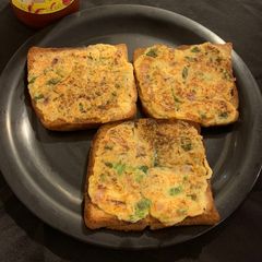Moong dal toast A picture of Moong dal toast.