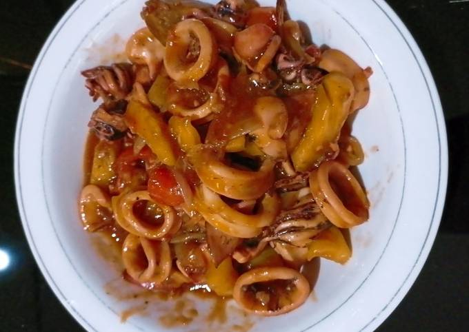 Resep Cumi Asam manis Simple oleh Mamaci - Cookpad