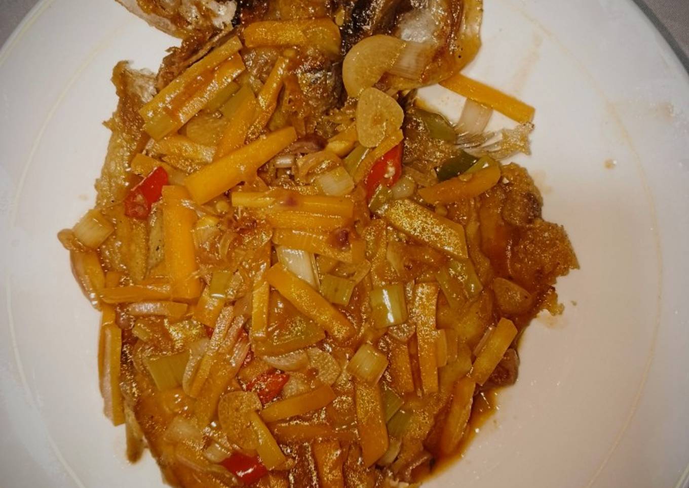 Ikan tepung siram saus
