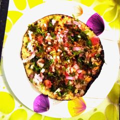 A picture of Masala Rice Papad.