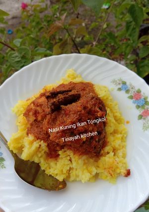 Foto resep Nasi Kuning Ikan Tongkol masak habang