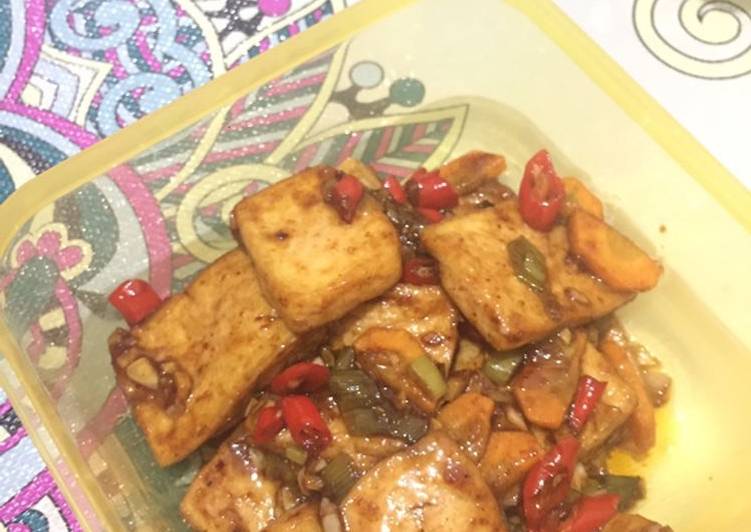 Bumbu memasak Spicy Fried Tofu yang praktis