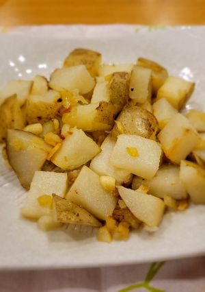 氣炸蒜香奶油馬鈴薯 的食譜成品照片