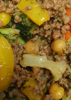 A picture of Beef and Vegetables.