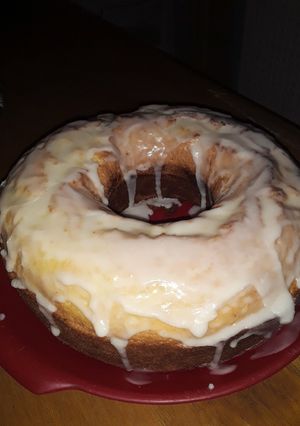 Una foto de Budín de limón glaseado😋