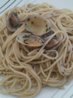Una foto de Pasta con almejas