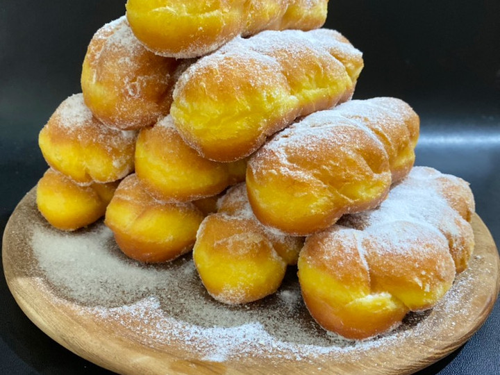 Resep Donat labu kepang yang Enak