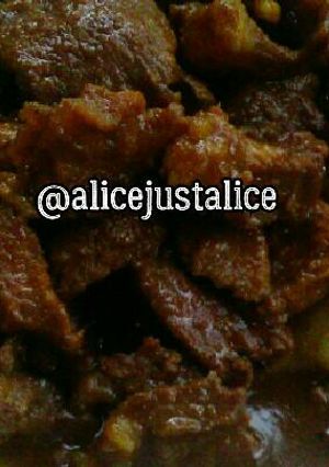 Foto resep Kambing Hitam (kambing masak kecap) #KitaBerbagi