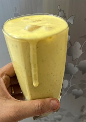 A picture of Kesaria Thandai Lassi.