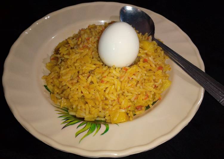 Recipe of Super Quick Homemade Simple jellof rice with potato