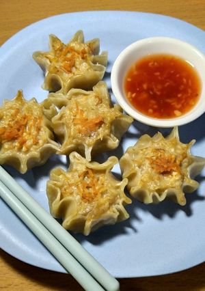 Foto resep Dimsum Ayam Jamur dengan Sambal Bangkok