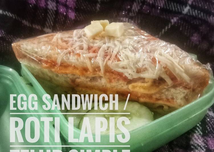 Egg Sandwich/ roti lapis telur simple