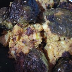 A picture of Stuffed capsicum.