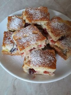 Meggyes - pudingos pite recept fotója