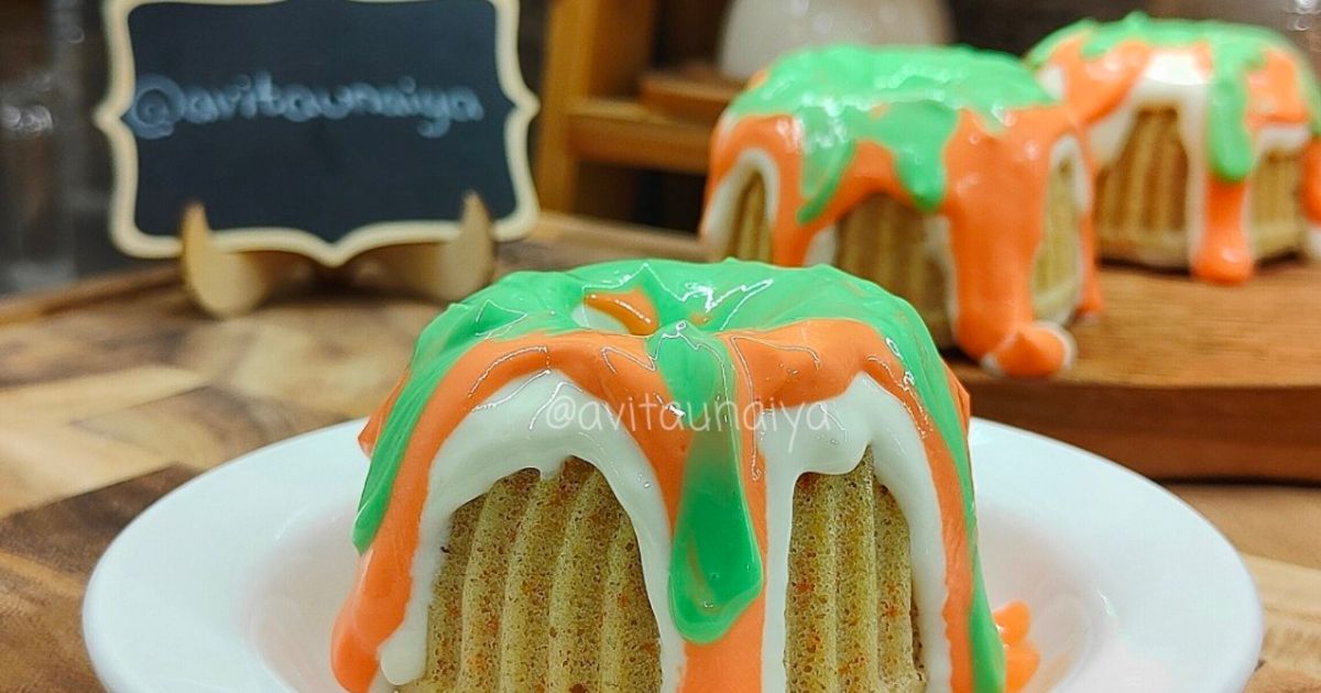 Carrot cake kukus gluten free, sugar free, cream cheese rendah kalori